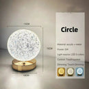 Axyaa Crystal Moon Lamp: Dimmable USB Night Light for Girls Room