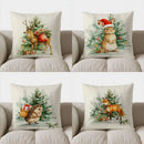 Axyaa Christmas Deer Pillow Cover for Sofa Bedroom Car