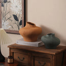 Axyaa Coarse Pottery Vase: Aesthetic Room Decor for Flowers, Plant Pot or Ornaments