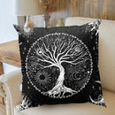 Axyaa Sun Moon Stars Tarot Pillowcase for Home Decor Sofa Chair Mysterious Divination