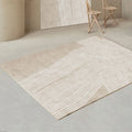 Axyaa Soft French Line Carpets for Modern Living Room Wabi Sabi Style Rug