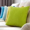 Axyaa Corduroy Pillow Cover Nordic Style Decor 50x50cm Soft Pillowcase