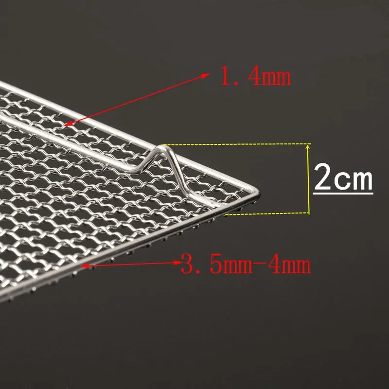 Axya Stainless Steel BBQ Grill Mesh Rectangular Baking Tool