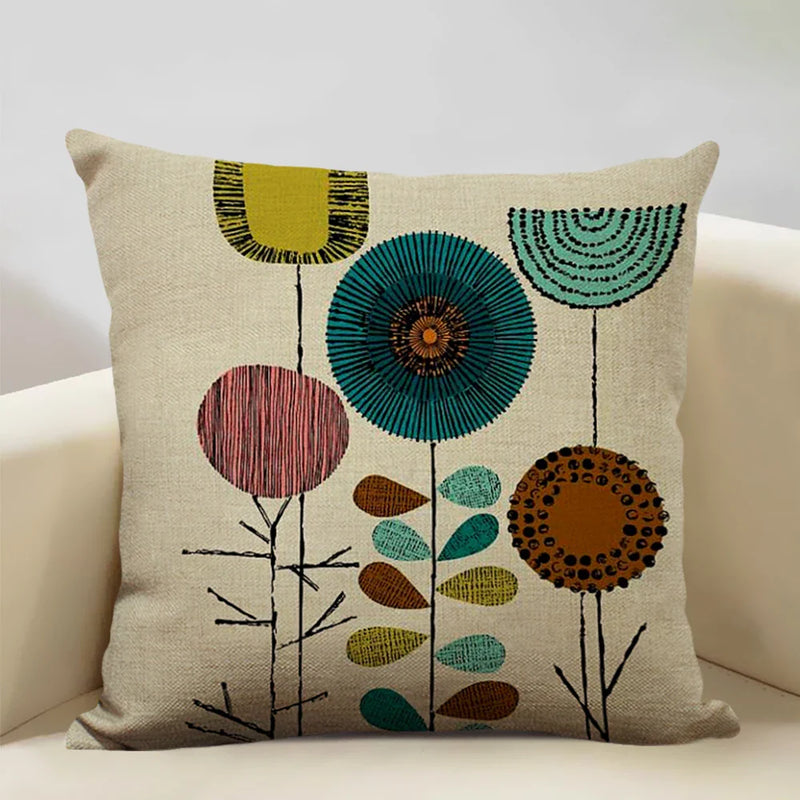 Nordic Style Cotton Tree Of Love Throw Pillow Cover 45x45CM Square Axyaa Brand