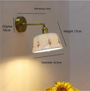 Axyaa Simple Retro LED Ceramic Wall Lamp for Bedroom and Living Room