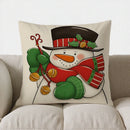 Axyaa Santa Gnome Gift Christmas Pillow Cover for Sofa Bedroom Car