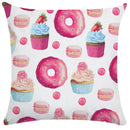 Axyaa Donut Ice Cream Pillow Cover for Girls Room Sofa Bed Couch