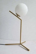 Axyaa Gold Glass Ball Table Lamp - Nordic Design LED Desk Light