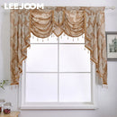 Axyaa European Jacquard Short Curtain for Elegant Home Decor
