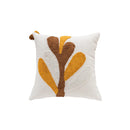 Axyaa Geometric Embroidery Cotton Pillow Cover for Sofa Bed Decoration