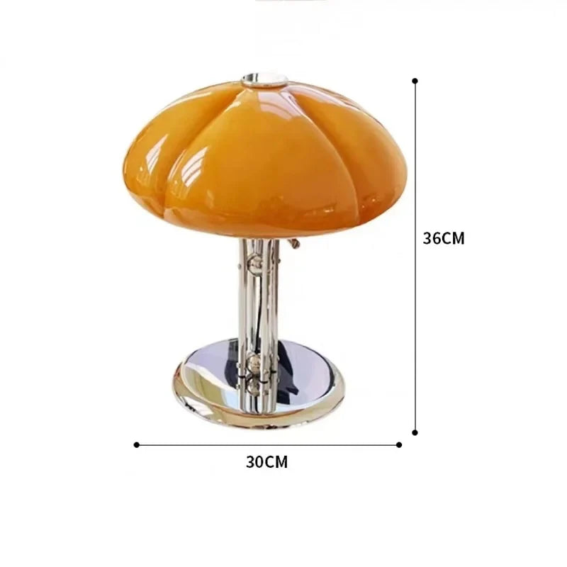 Axyaa Nordic Modern Pumpkin Table Lamp for Bedroom and Living Room