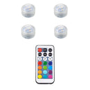 Axyaa Submersible RGB Tea Lights with Remote for Vase Pool Waterproof Lighting