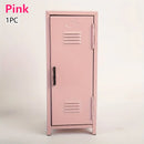 Axyaa Pink Lavender Small Cabinet Metal Desktop Storage Organizer