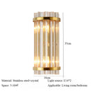 Axyaa Crystal Wall Lamp - Modern Luxury Bedroom Bedside Minimalist Hotel Lighting