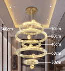 Axyaa Crystal Chandeliers: Modern LED Ceiling Lights for Living Room