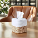 Axyaa Hand-Woven Tissue Box: Multi-Functional Paper Storage & Decor for Bedroom, Living Room