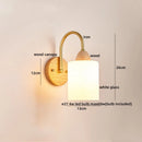 Axyaa LED Wall Lights Pull Chain Switch Modern Bedside Lamp Decoration
