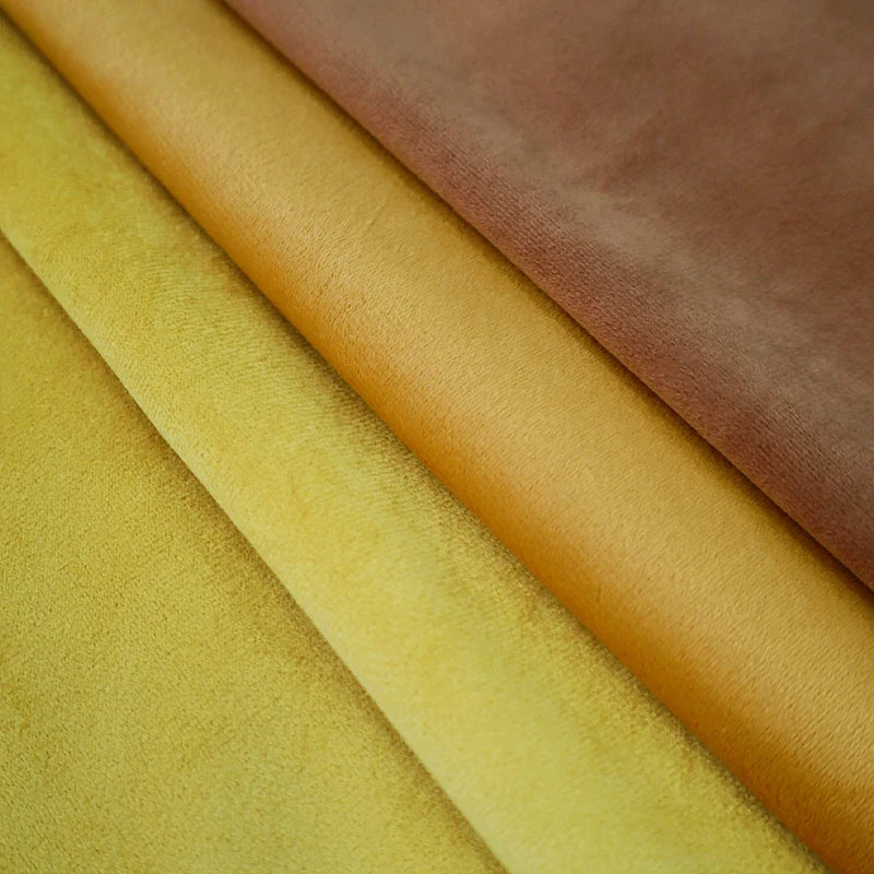 Axyaa Velvet Pillow Cover: Orange & Yellow Nordic Style Soft Sofa Cushion