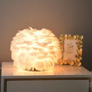 Axya Feather Table Lamp: Elegant E27 Lampshade for Home Decor and Events