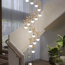Axyaa Crystal LED Chandeliers for Living Room Dining Room Lighting