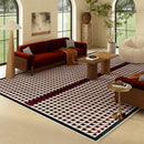 Axyaa Retro Style Large Waterproof Carpet for Living Room, Non-slip Soft Rug