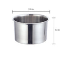 Axyaa Stainless Steel Spice Grains Organizer with Lid - Durable Home Kitchen Stew Pot