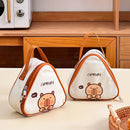 Axyaa Mini Capybara Thermal Lunch Bag: Portable, Insulated, Reusable Cooler