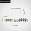 Axyaa Crystal Chandelier: Luxury LED Lighting for Modern Living Room, Bedroom, and Dining Area