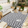 Axyaa Outdoor Straw Patio Rug - Waterproof and Durable for Camping and Picnics