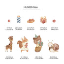 Axyaa Cute Animals Wall Stickers for Kids Room Décor
