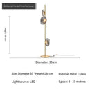 Axyaa Luxury Glass Floor Lamp for Elegant Living Space
