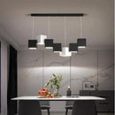 Axyaa LED Cube Pendant Lights for Modern Minimalist Style in Dining and Living Rooms