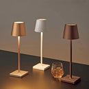 Axyaa LED Mosaic Table Lamp with Wireless Charger and Touch Dimmer