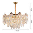 Axyaa Modern Crystal Pendant Lamp for Living Room, Bedroom, and Dining Room