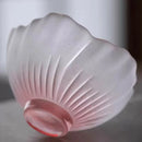 Axyaa Glazed Glass Sakura Teacup Set