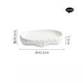 Axyaa Rock Texture Fish Oval Plate Set Molecular Cuisine Tableware