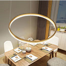 Axya Nordic Ring Pendant Lamps, Dimmable Minimalist Lighting for Home Decor