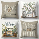 Axyaa Floral Pattern Print Pillowcase for Living Room Sofa or Bedroom Decor