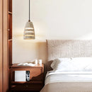 Axyaa Yellow Cave Stone Bedside Pendant Lamp