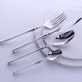 Axyaa Gold Stainless Steel Flatware Set - Elegant Black Dinnerware Tableware