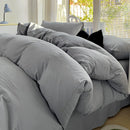 Axyaa Pink Bedding Sets 4pcs with Sheet Duvet Cover Pillowcases Twin Size