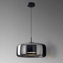 Axyaa Glass Pendant Chandeliers for Dining Room - LED Hanging Ceiling Lights