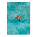 Axyaa Seaside Coconut Tree Canvas Painting: Nordic Beach Wall Art Print