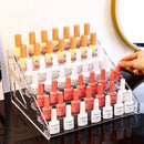 Axyaa Acrylic Nail Polish Organizer Jewelry Stand Manicure Storage - 7 Layers Display Shelf