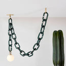 Axyaa Glass Bubble LED Pendant Light: Retro Wabi Sabi Style Necklace Lamp