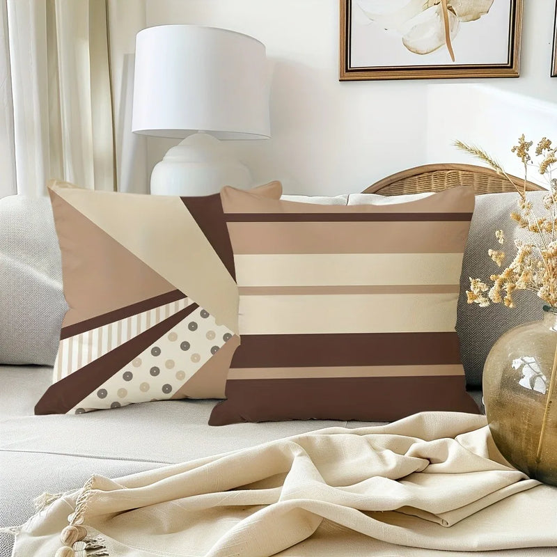 Axyaa Geometric Pattern Printed Pillowcase for Home Décor