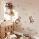 Axyaa Animal Balloon Star Cartoon Wall Decals for Kids Room Nursery Decor