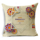Axyaa Ramadan Theme Linen Pillow Cover in 40cm/45cm and 50cm Square Size