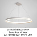 Axyaa Modern Round LED Chandelier for Home Ceiling Lighting