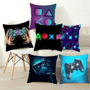 Axyaa Gamer Grip Square Pillowcase | Anime Style | TV Game Fan | 45x45 Cushion Cover
